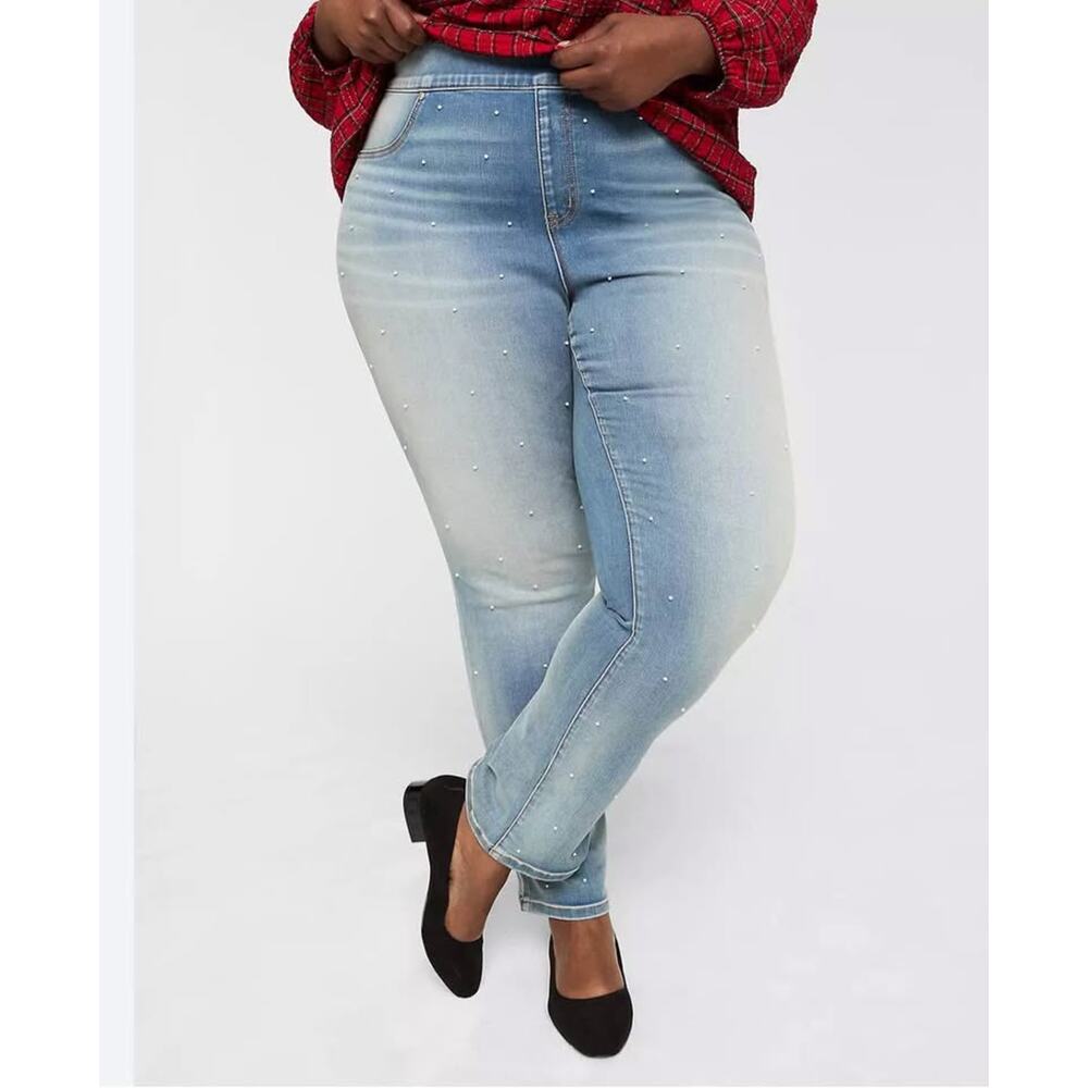 Sz 16 - NEW Lane Bryant Pearlized Pull On‎ Pants